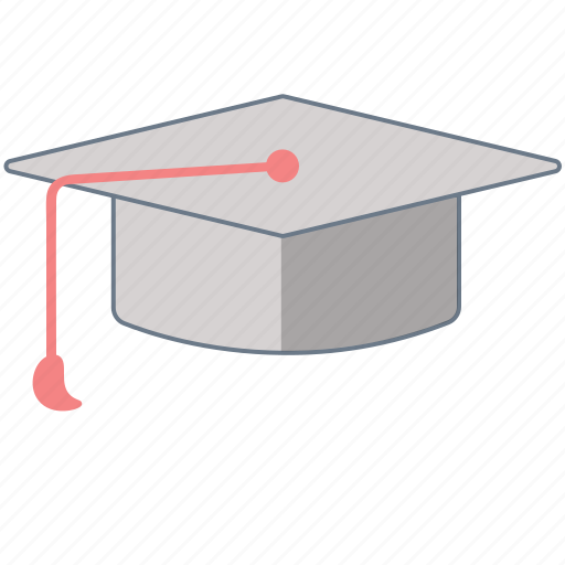 Cap, college, mortarboard, pink icon - Download on Iconfinder