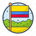 colombian, flag, national, nationality, navigation