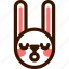 animal, asleep, easter, emoji, emoticon, hare, rabbit 