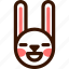 animal, blissful, easter, emoji, emoticon, hare, rabbit 