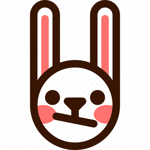 Animal, confused, easter, emoji, emoticon, hare, rabbit icon - Download on Iconfinder