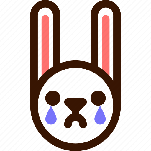Animal, cry, easter, emoji, emoticon, hare, rabbit icon - Download on Iconfinder
