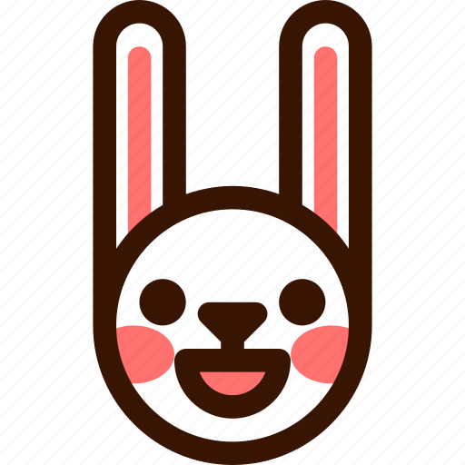 Animal, easter, emoji, emoticon, glad, hare, rabbit icon - Download on Iconfinder