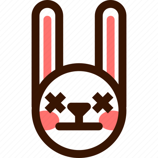Animal, easter, emoji, emoticon, hare, lifeless, rabbit icon - Download on Iconfinder