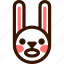 animal, easter, emoji, emoticon, hare, rabbit, scared 
