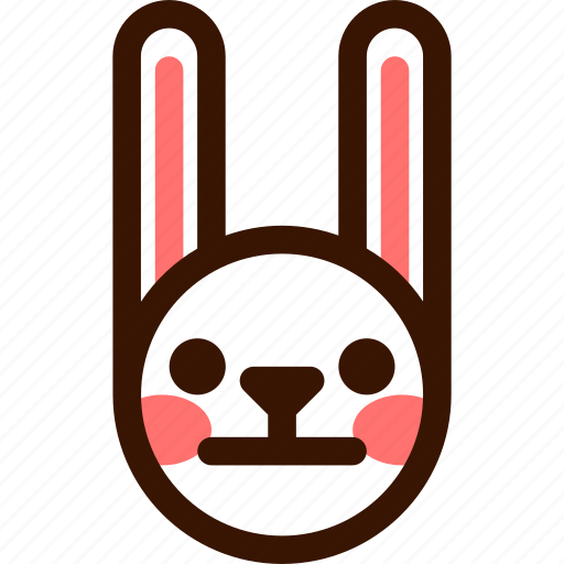Animal, easter, emoji, emoticon, hare, rabbit, serious icon - Download on Iconfinder