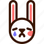animal, easter, emoji, emoticon, hare, rabbit, tear 