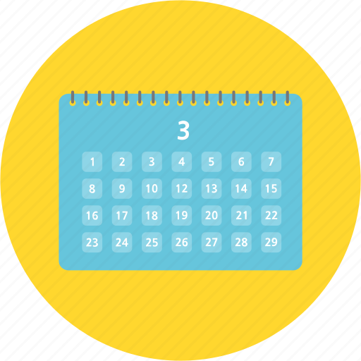 Calendar, desk calendar, interior, month, plan, scadule, work icon - Download on Iconfinder