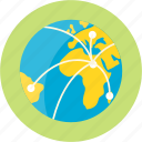 earth, globe, journey, commerce, export, shipping, trade