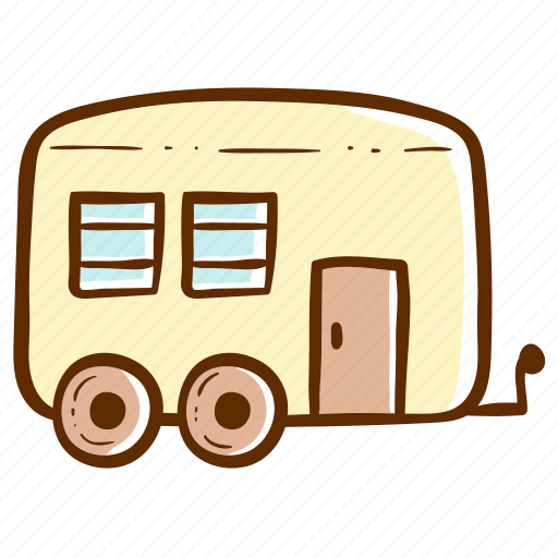 Caravan, camper, van, camping, outdoor, travel icon - Download on Iconfinder
