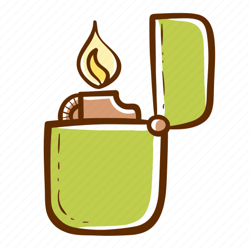 Lighter, flame, zippo, fire, camping icon - Download on Iconfinder