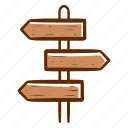 signs, wooden signs, location, forest