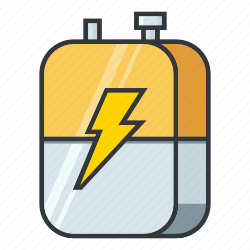 Battery, electronicparts, energy, galvanic cell, power source, voltaic cell icon - Download on Iconfinder