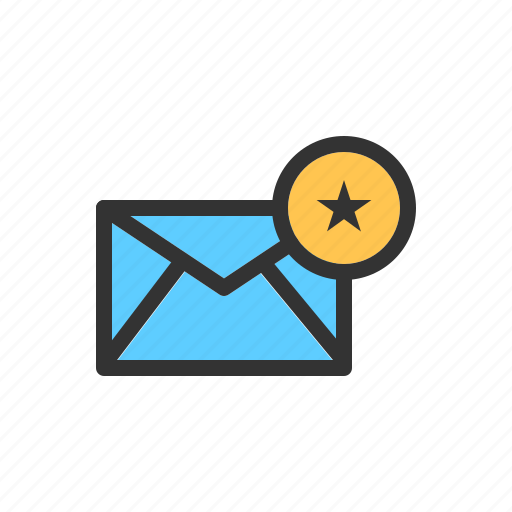 Crucial, email, favorite, important, mail, message, star icon - Download on Iconfinder
