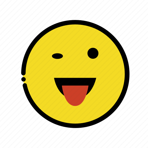 Happy, smile, wink icon - Download on Iconfinder