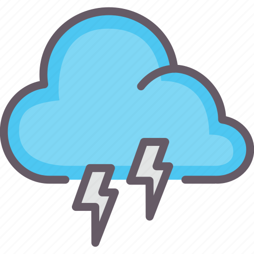 Cloud, lightning, storm, weather icon - Download on Iconfinder
