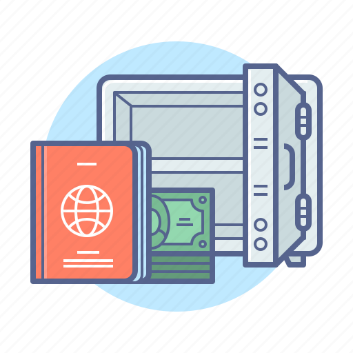 Deposit, money, passport, safe, savings icon - Download on Iconfinder