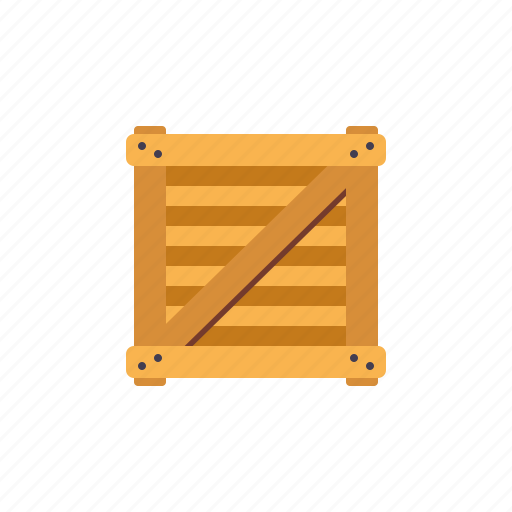 Box, cargo, crate, logistics, shipping, transport, wooden icon - Download on Iconfinder