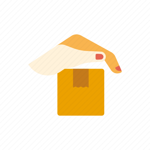 Hand, insurance, logistics, parcel, secuity, shipping, transport icon - Download on Iconfinder