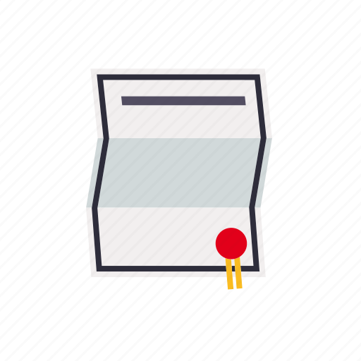 Certificate, contract, document, finance, paper, seal icon - Download on Iconfinder