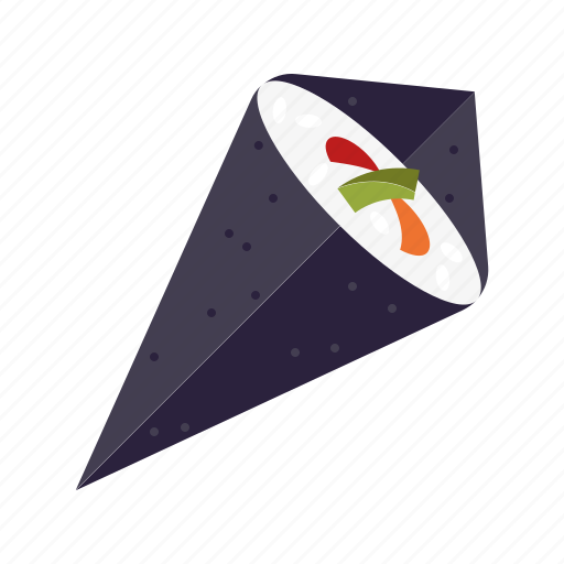 Cone, food, japanese, mixed, rice, sushi, wrap icon - Download on Iconfinder