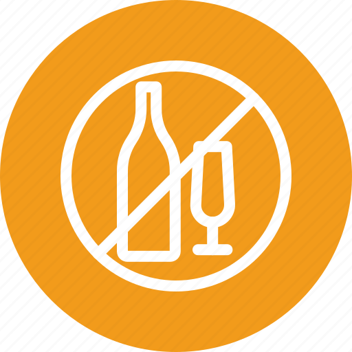 Diet, drinking, drinks, healthy, not allowed, prohibited, signal icon - Download on Iconfinder
