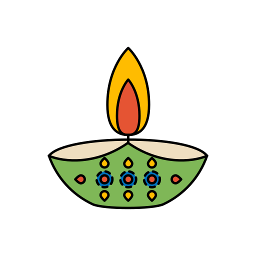 Diwali, diya, festival, lights icon - Free download
