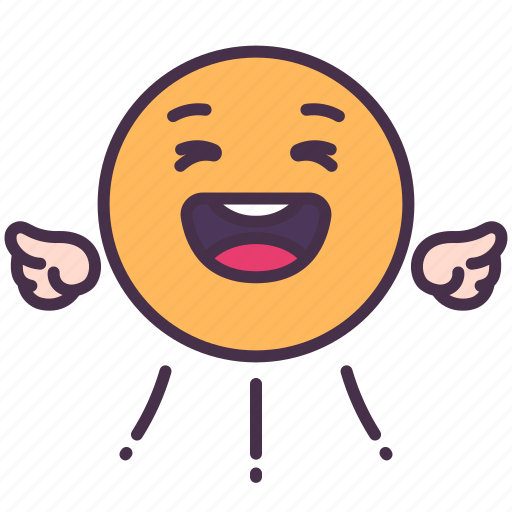Emoji, emotion, glad, happniness, happy, laugh, smile icon - Download on Iconfinder