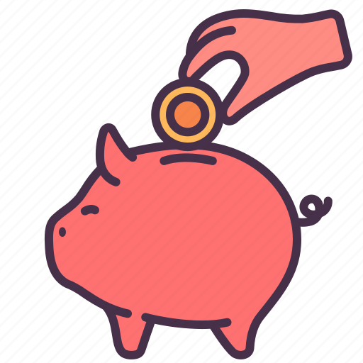 Business, hand, money, piggy, saving icon - Download on Iconfinder