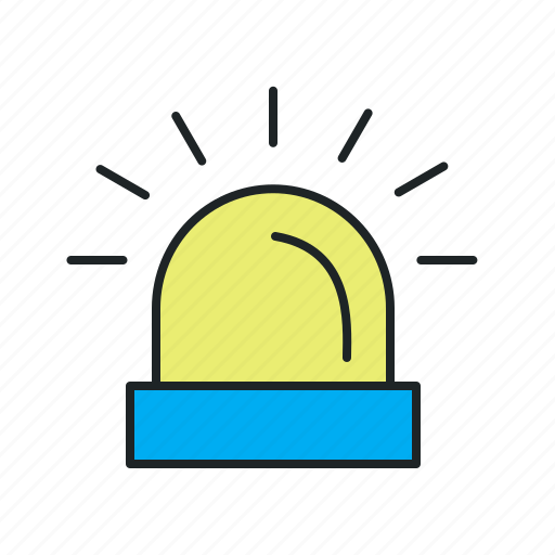 Alarm, anxiety, flasher, protected, secure, serene, signaling icon - Download on Iconfinder