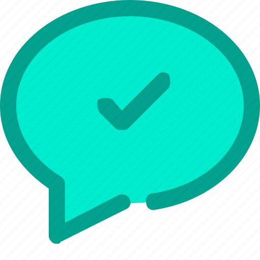 Chat, check, comment, conversation, message icon - Download on Iconfinder