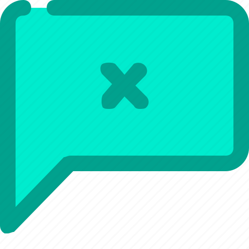 Chat, comment, conversation, delete, message icon - Download on Iconfinder