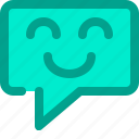 chat, comment, conversation, emoticon, message
