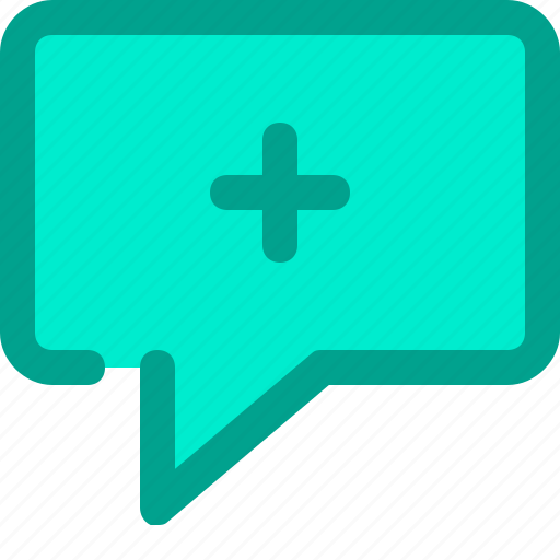 Chat, comment, conversation, message, plus icon - Download on Iconfinder