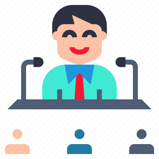 Conference, convention, meeting, seminar, summit icon - Download on Iconfinder