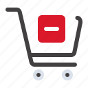 remove, cart, shopping, delete, ecommerce