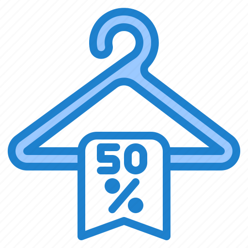 Discount, hanger, shopping, ecommerce, cloth icon - Download on Iconfinder
