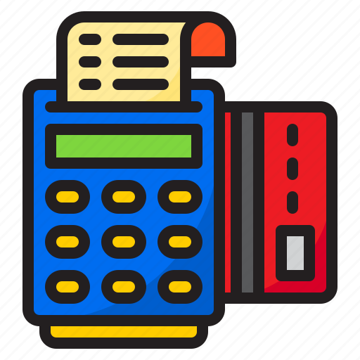 Bill, receipt, credit, card, machine, payment icon - Download on Iconfinder