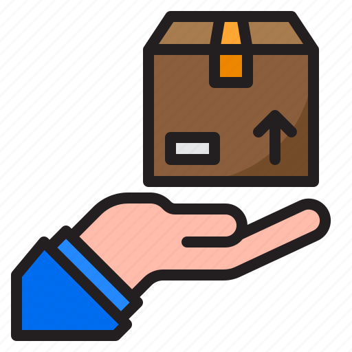 Delivery, hand, shipping, box, logistic icon - Download on Iconfinder