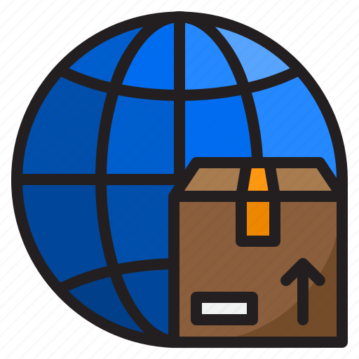 Delivery, world, shipping, box, logistic icon - Download on Iconfinder