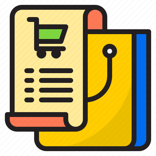 Receipt, bill, shopping, cart, bag icon - Download on Iconfinder