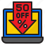 sale, discount, shopping, laptop, online 