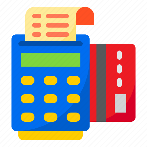 Bill, receipt, credit, card, machine, payment icon - Download on Iconfinder