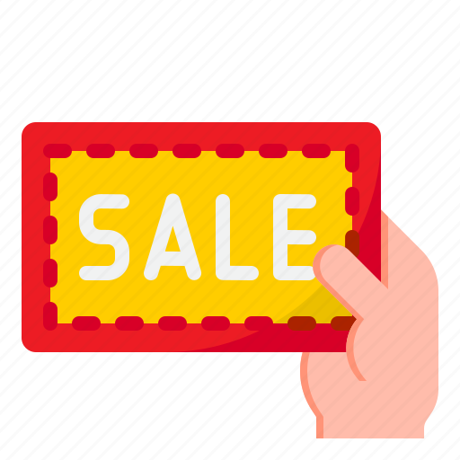 Sale, discount, shopping, hand, shop icon - Download on Iconfinder