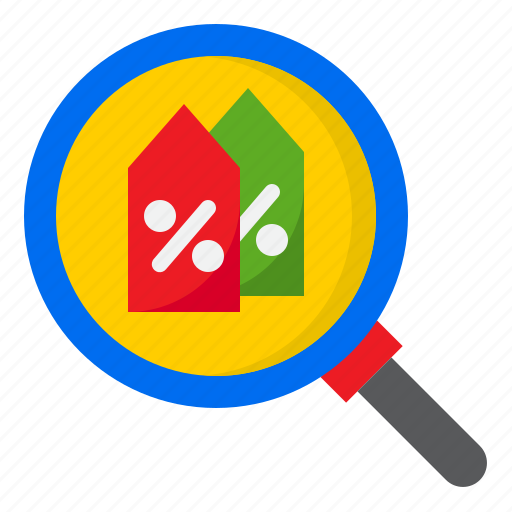 Search, discount, tag, sale, magnifly icon - Download on Iconfinder