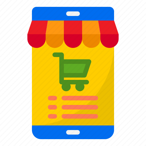Shoping, store, smartphone, shopping, cart, online icon - Download on Iconfinder