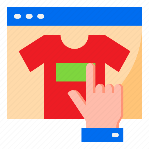 Shopping, sale, shirt, hand, online icon - Download on Iconfinder