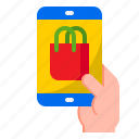 shopping, bag, mobilephone, sale, smartphone