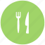 cutlery, dish, food, food court, knife and fork, plate, restaurant 