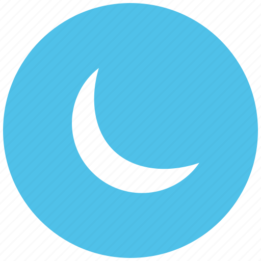 Baby moon, half moon, moon, new moon, night, nighttime, satellite icon - Download on Iconfinder